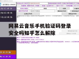 包含网易云音乐手机验证码登录安全吗知乎怎么解除的词条