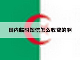 国内临时短信怎么收费的啊