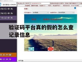 验证码平台真的假的怎么查记录信息