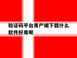 包含验证码平台用户端下载什么软件好用呢的词条