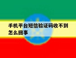 手机平台短信验证码收不到怎么回事