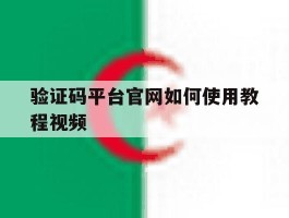 验证码平台官网如何使用教程视频