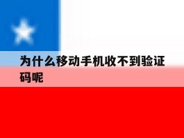 为什么移动手机收不到验证码呢