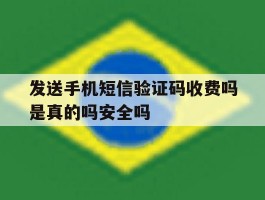 发送手机短信验证码收费吗是真的吗安全吗的简单介绍