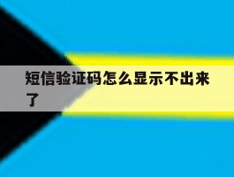 短信验证码怎么显示不出来了