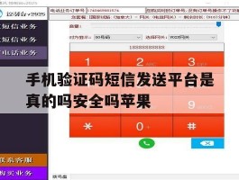 手机验证码短信发送平台是真的吗安全吗苹果的简单介绍