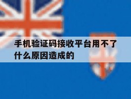 手机验证码接收平台用不了什么原因造成的