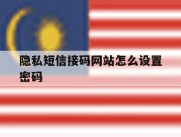 隐私短信接码网站怎么设置密码