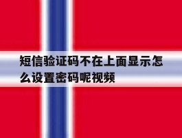 短信验证码不在上面显示怎么设置密码呢视频