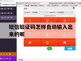 短信验证码怎样自动输入出来的呢