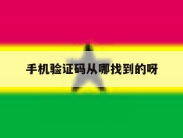 手机验证码从哪找到的呀