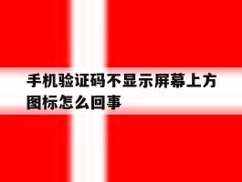 手机验证码不显示屏幕上方图标怎么回事