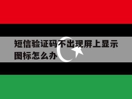短信验证码不出现屏上显示图标怎么办