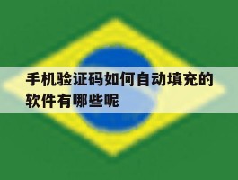 手机验证码如何自动填充的软件有哪些呢
